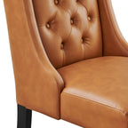 EEI-2234 Baronet Button Tufted Vegan Leather Dining Chair by Modway