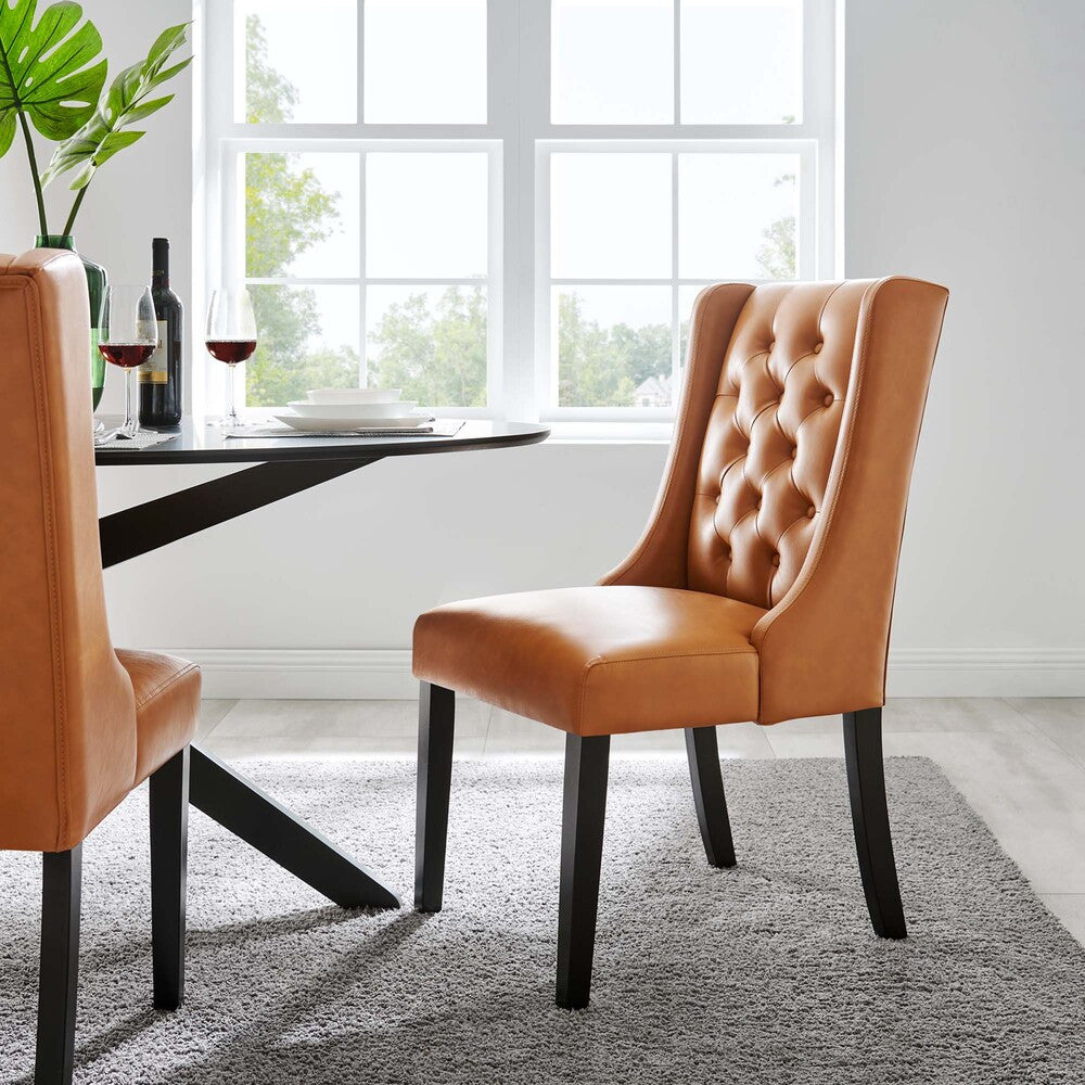 EEI-2234 Baronet Button Tufted Vegan Leather Dining Chair by Modway