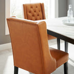 EEI-2234 Baronet Button Tufted Vegan Leather Dining Chair by Modway