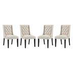 Modway Baronet Fabric Dining Chair Set of 4 by Modway-EEI-3558