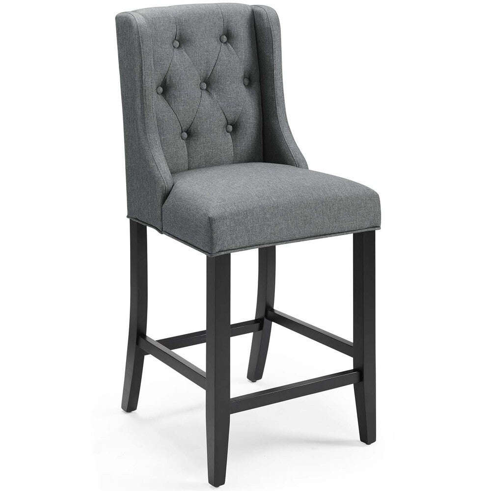 Modway Baronet Tufted Button Upholstered Fabric Counter Stool by Modway-EEI-3739