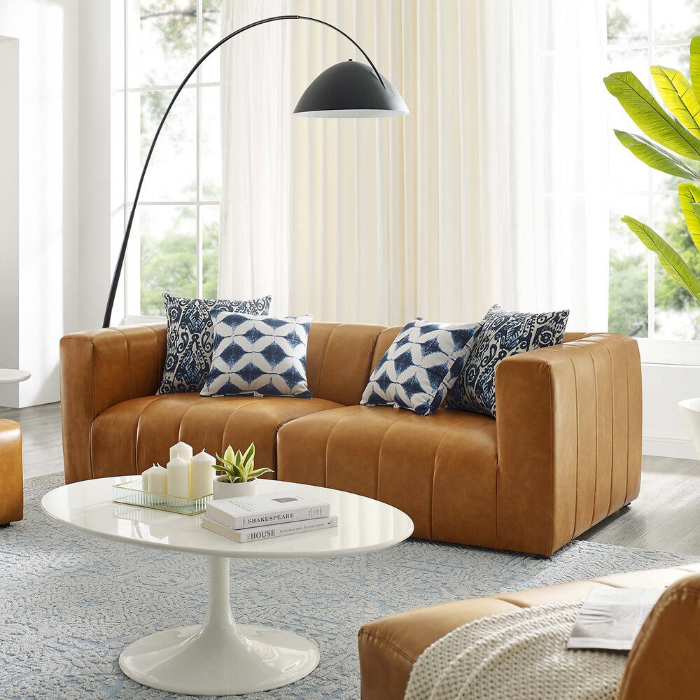 EEI-4513-TAN Bartlett 2-Piece Vegan Leather Loveseat by Modway