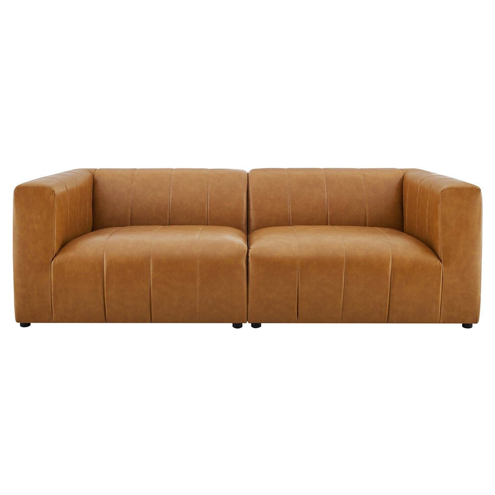 EEI-4513-TAN Bartlett 2-Piece Vegan Leather Loveseat by Modway