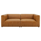 Modway EEI-4513-TAN Bartlett 2-Piece Vegan Leather Loveseat Tan