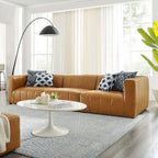 EEI-4515-TAN Bartlett 3-Piece Vegan Leather Sofa by Modway