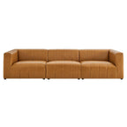 EEI-4515-TAN Bartlett 3-Piece Vegan Leather Sofa by Modway
