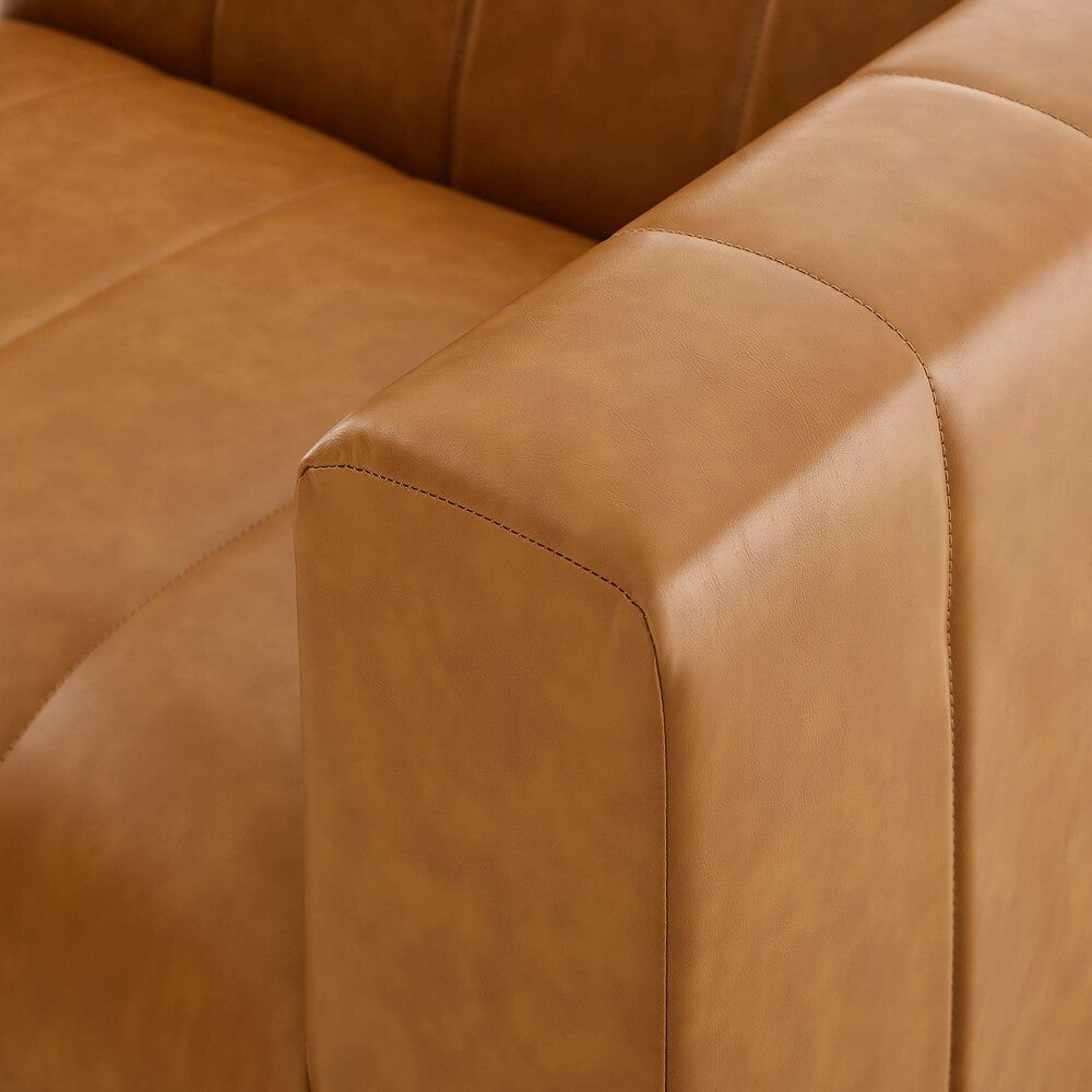 EEI-4519-TAN Bartlett 4-Piece Vegan Leather Sectional Sofa by Modway
