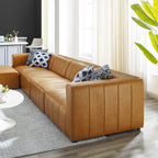 EEI-4521-TAN Bartlett 5-Piece Vegan Leather Sectional Sofa by Modway