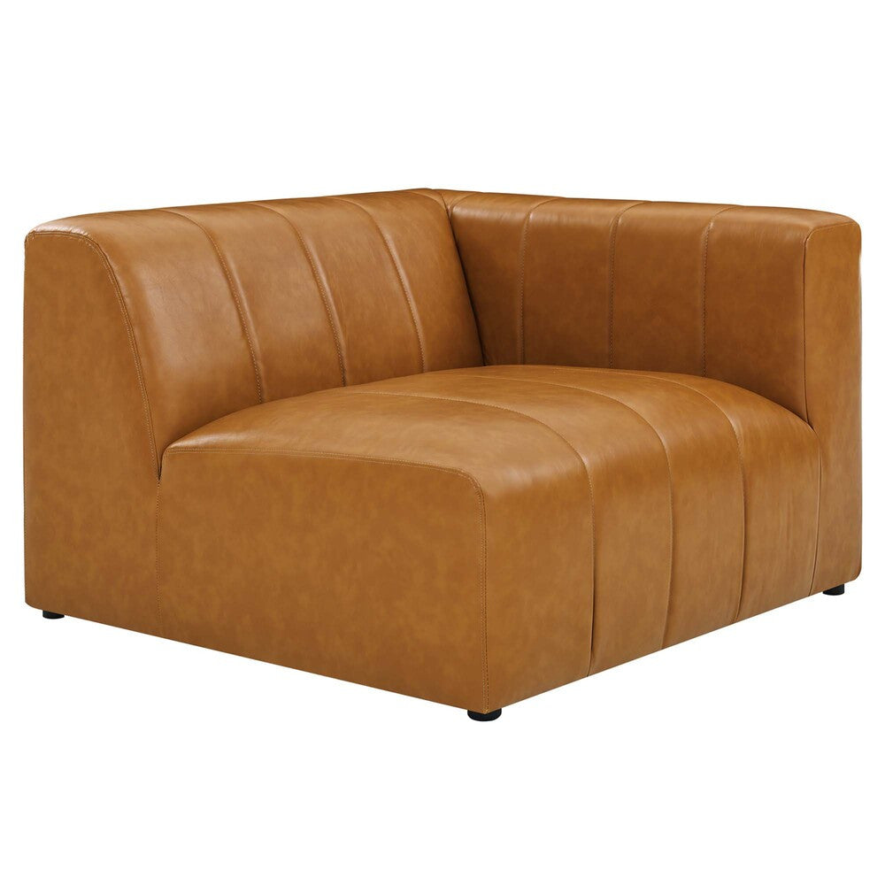 EEI-4521-TAN Bartlett 5-Piece Vegan Leather Sectional Sofa by Modway