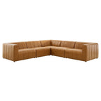 EEI-4532-TAN Bartlett 5-Piece Vegan Leather Sectional Sofa by Modway