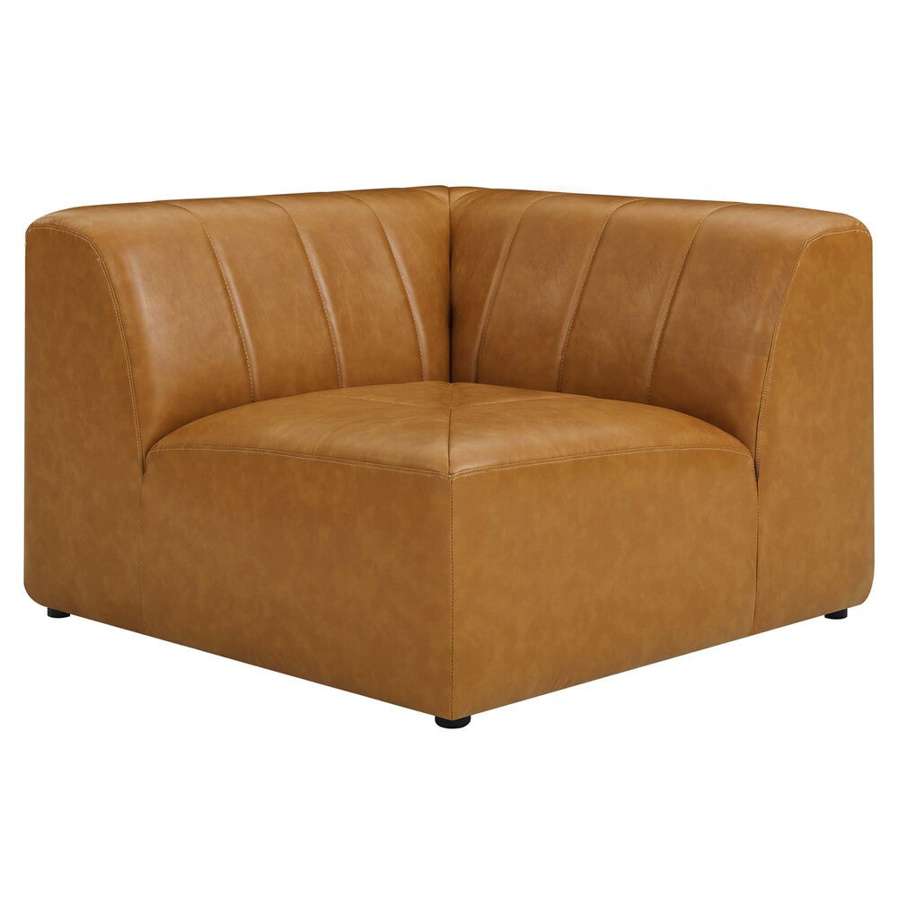 EEI-4534-TAN Bartlett 6-Piece Vegan Leather Sectional Sofa by Modway