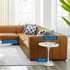 EEI-4536-TAN Bartlett 8-Piece Vegan Leather Sectional Sofa by Modway