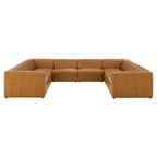 EEI-4536-TAN Bartlett 8-Piece Vegan Leather Sectional Sofa by Modway