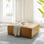 EEI-4401-TAN Bartlett Vegan Leather Ottoman by Modway