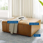 EEI-4401-TAN Bartlett Vegan Leather Ottoman by Modway