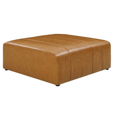 Modway EEI-4401-TAN Bartlett Vegan Leather Ottoman Tan
