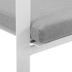 EEI-3961-WHI-GRY Baxley Outdoor Patio Aluminum Armchair Set of 2 by Modway