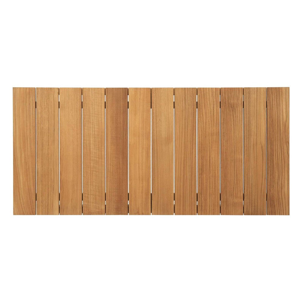 EEI-3111-NAT-WHI-SET Bayport 4 Piece Outdoor Patio Teak Set by Modway