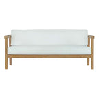 EEI-3109-NAT-WHI-SET Bayport 6 Piece Outdoor Patio Teak Set by Modway