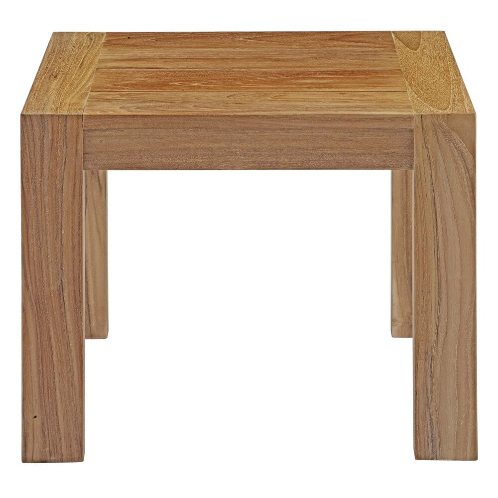 EEI-3110-NAT-WHI-SET Bayport 8 Piece Outdoor Patio Teak Set by Modway