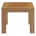 EEI-3110-NAT-WHI-SET Bayport 8 Piece Outdoor Patio Teak Set by Modway