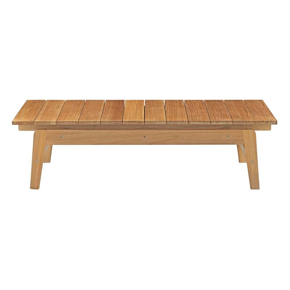 EEI-3110-NAT-WHI-SET Bayport 8 Piece Outdoor Patio Teak Set by Modway