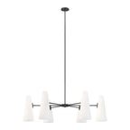 EEI-5648-OPA-BLK Beacon 6-Light Chandelier by Modway