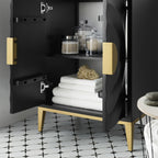 Modway Beau 24" Wood Bathroom Vanity with Basin by Modway-EEI-7159-WHI-BLK