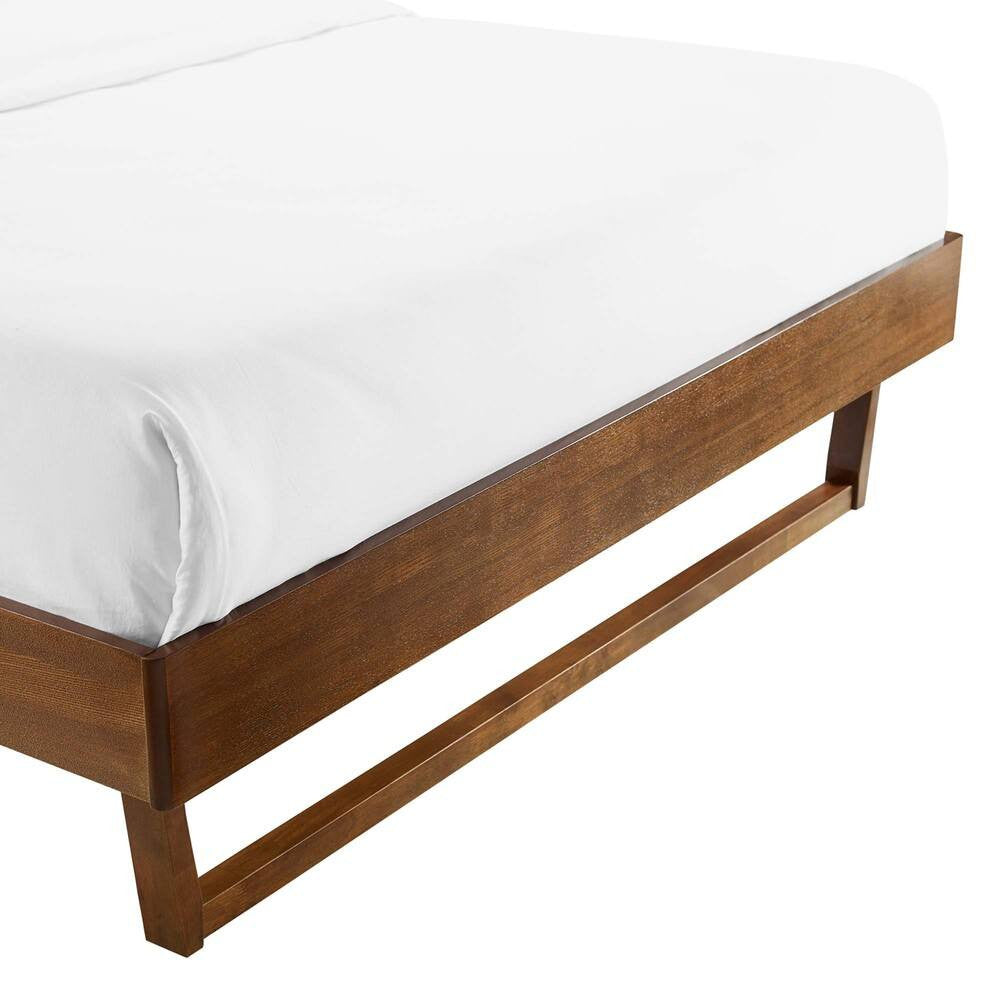 MOD-6214-WAL Billie Wood Queen Platform Bed Frame by Modway