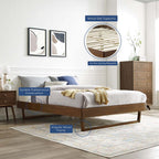 MOD-6214-WAL Billie Wood Queen Platform Bed Frame by Modway
