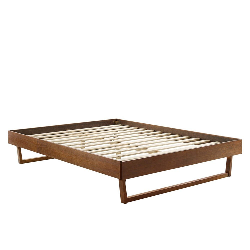 MOD-6212-WAL Billie Wood Twin Platform Bed Frame by Modway