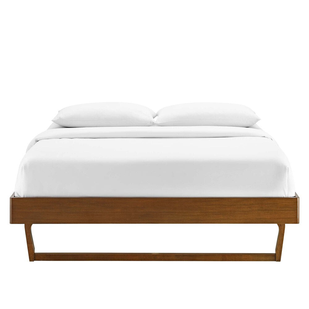 MOD-6212-WAL Billie Wood Twin Platform Bed Frame by Modway