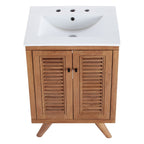 EEI-5112-NAT-WHI Birdie 24" Bathroom Vanity by Modway