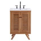 EEI-5112-NAT-WHI Birdie 24" Bathroom Vanity by Modway