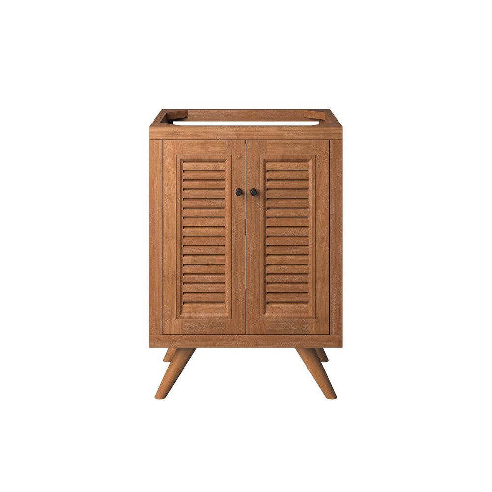 EEI-5086-NAT Birdie 24" Teak Wood Bathroom Vanity Cabinet (Sink Basin Not Included) by Modway
