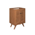 Modway EEI-5086-NAT Birdie 24" Teak Wood Bathroom Vanity Cabinet (Sink Basin Not Included) Natural