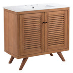 Modway EEI-5113-NAT-WHI Birdie 36" Bathroom Vanity Natural White