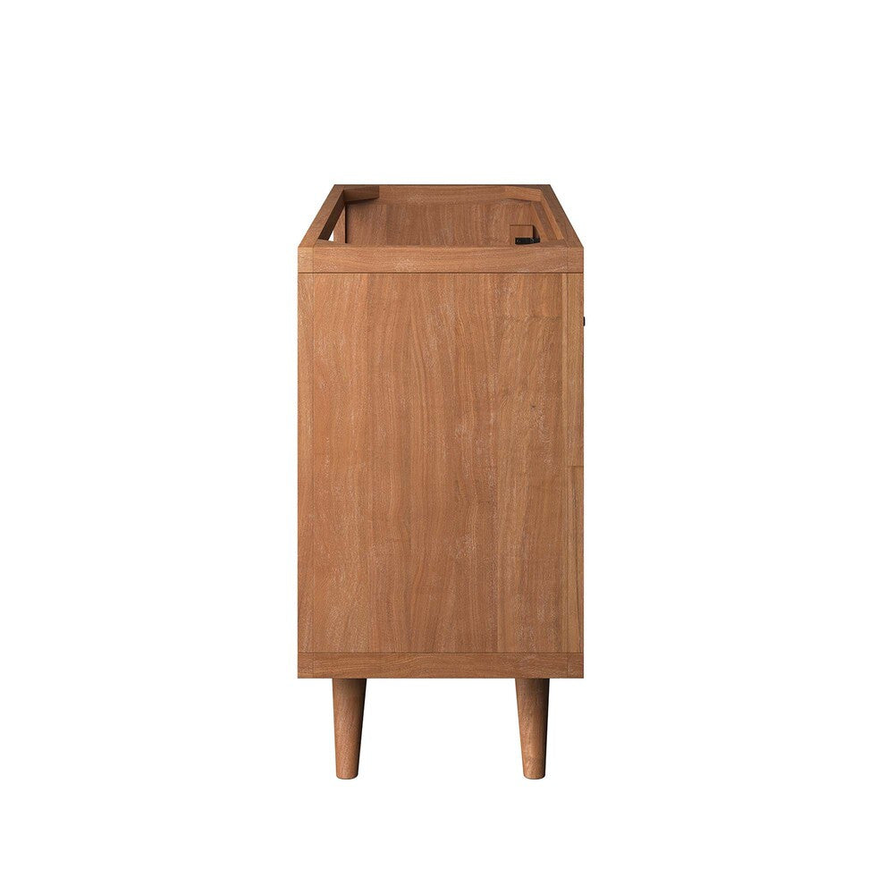 EEI-5087-NAT Birdie 36" Teak Wood Bathroom Vanity Cabinet (Sink Basin Not Included) by Modway
