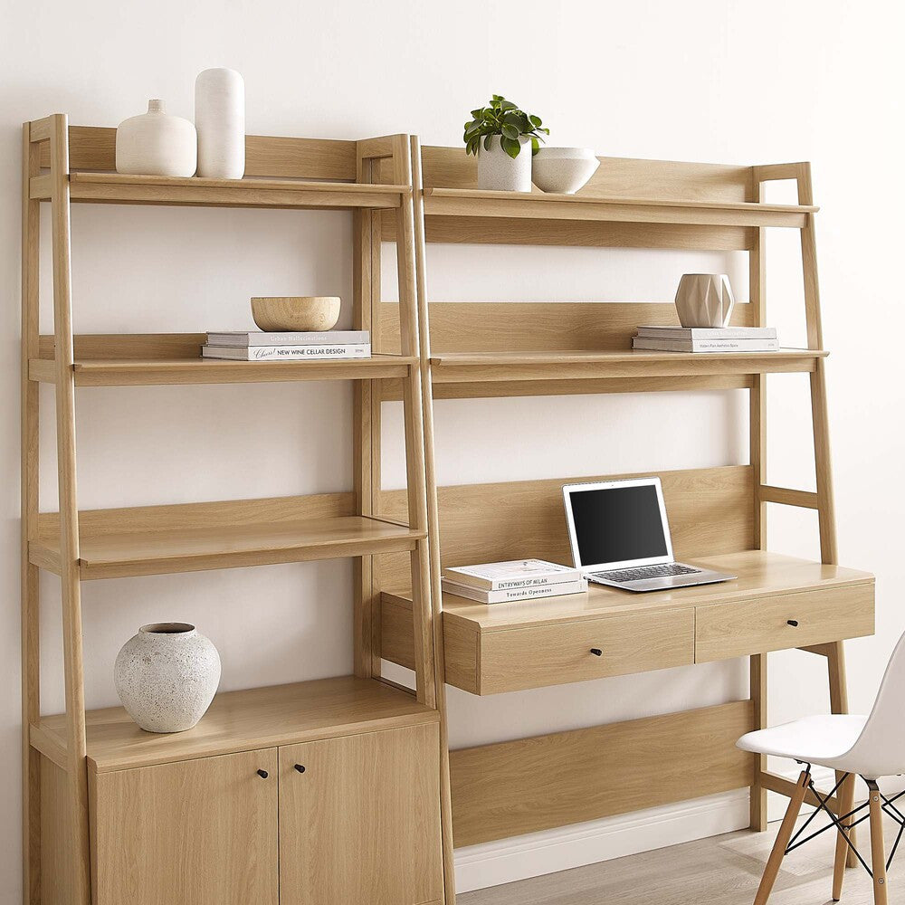 EEI-6112 Bixby 2-Piece Wood Office Desk and Bookshelf by Modway