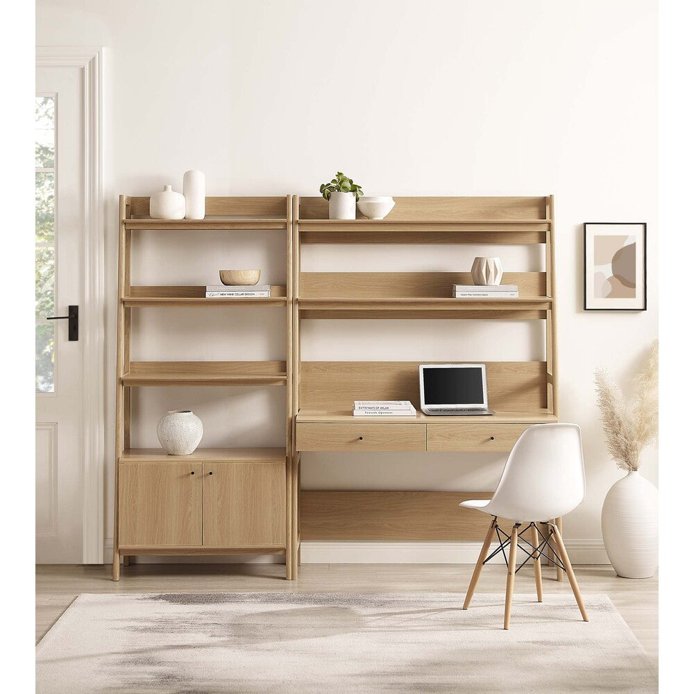 EEI-6112 Bixby 2-Piece Wood Office Desk and Bookshelf by Modway