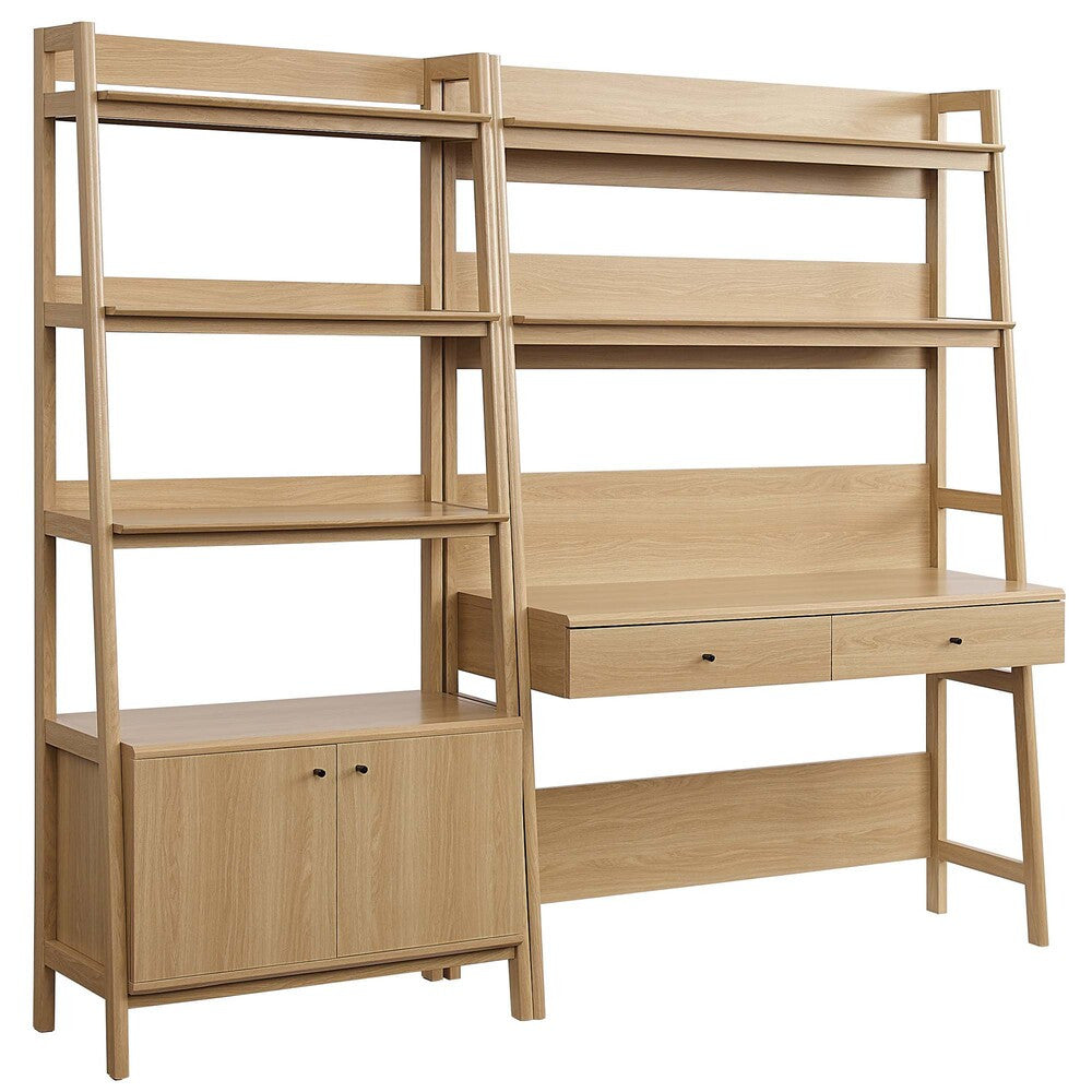 EEI-6112 Bixby 2-Piece Wood Office Desk and Bookshelf by Modway