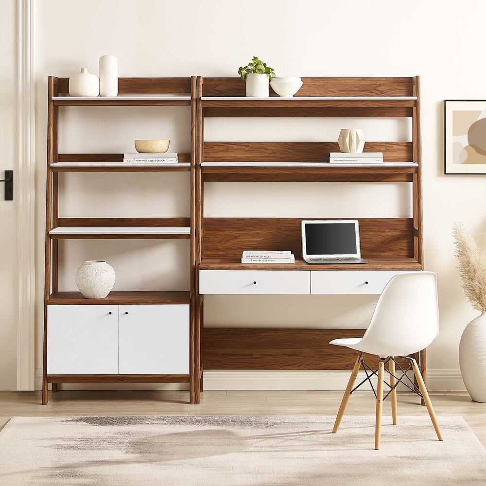EEI-6112 Bixby 2-Piece Wood Office Desk and Bookshelf by Modway