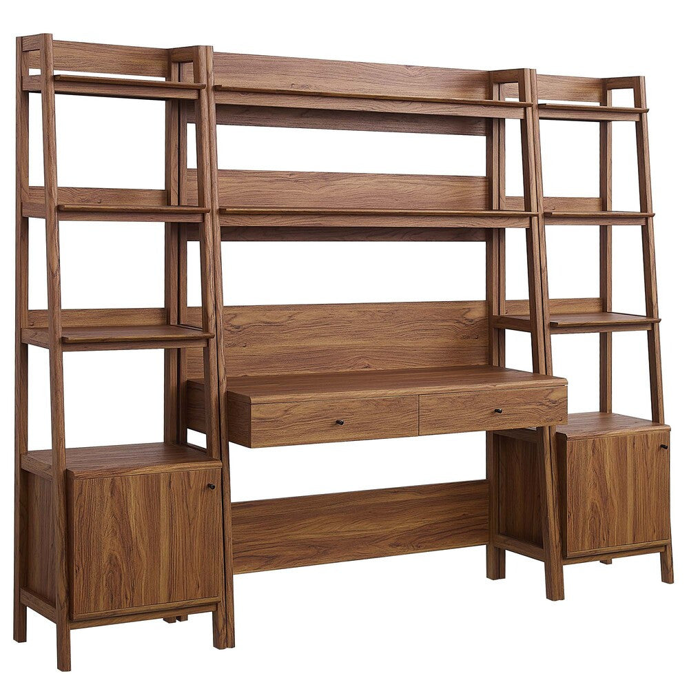 EEI-6114 Bixby 3-Piece Wood Office Desk and Bookshelf by Modway