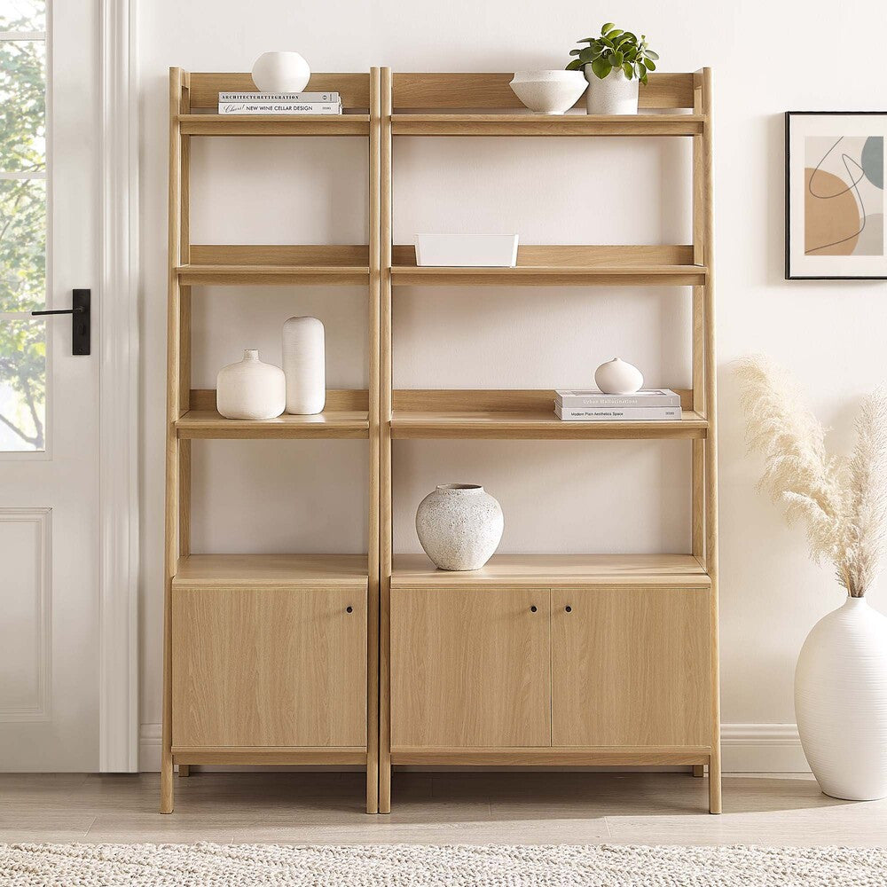 EEI-6113 Bixby Wood Bookshelves Set of 2 by Modway