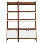 EEI-6113 Bixby Wood Bookshelves Set of 2 by Modway