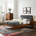 Modway Bridgette Wood Full Platform Bed With Splayed Legs by Modway-MOD-6646
