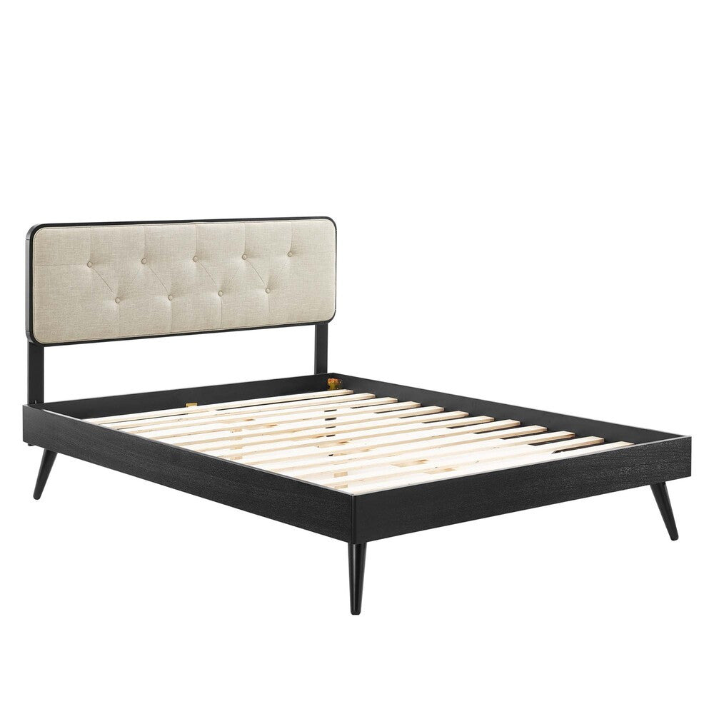 Modway Bridgette Wood King Platform Bed With Splayed Legs by Modway-MOD-6647
