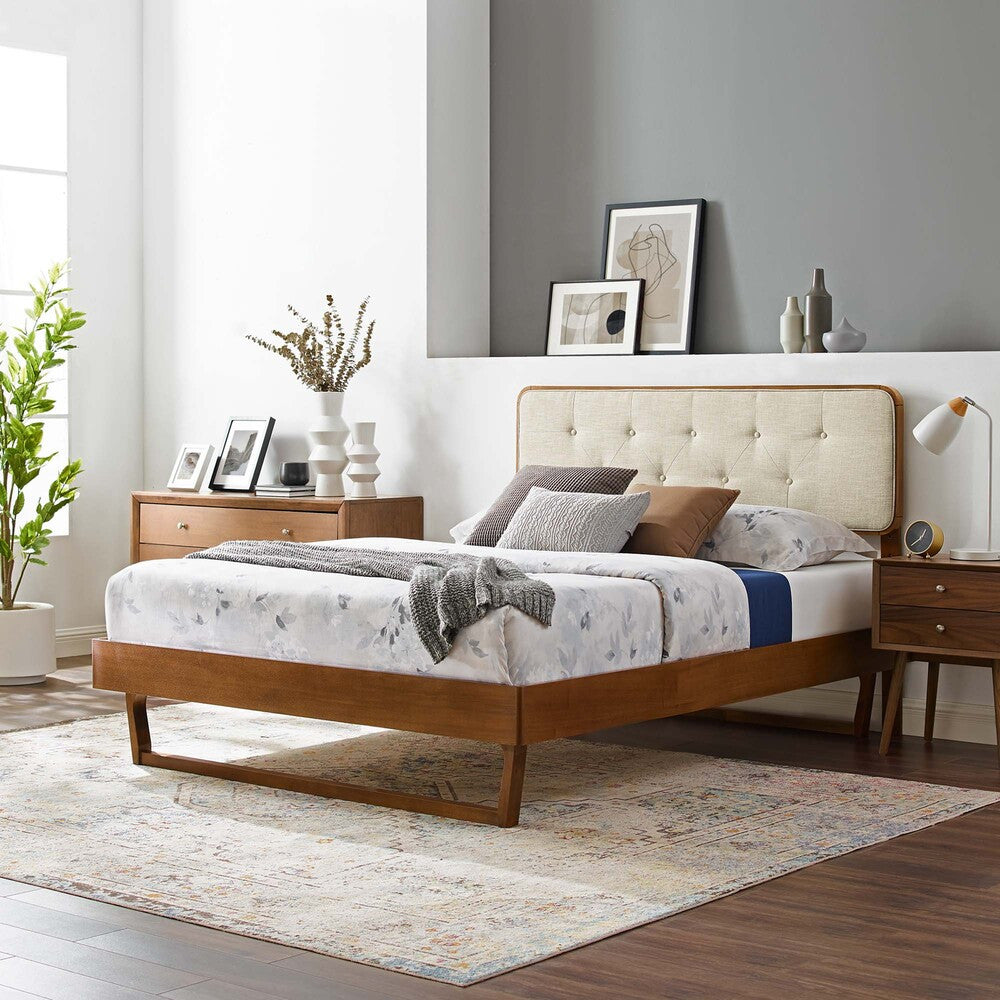 Modway Bridgette Wood Queen Platform Bed With Angular Frame by Modway-MOD-6387