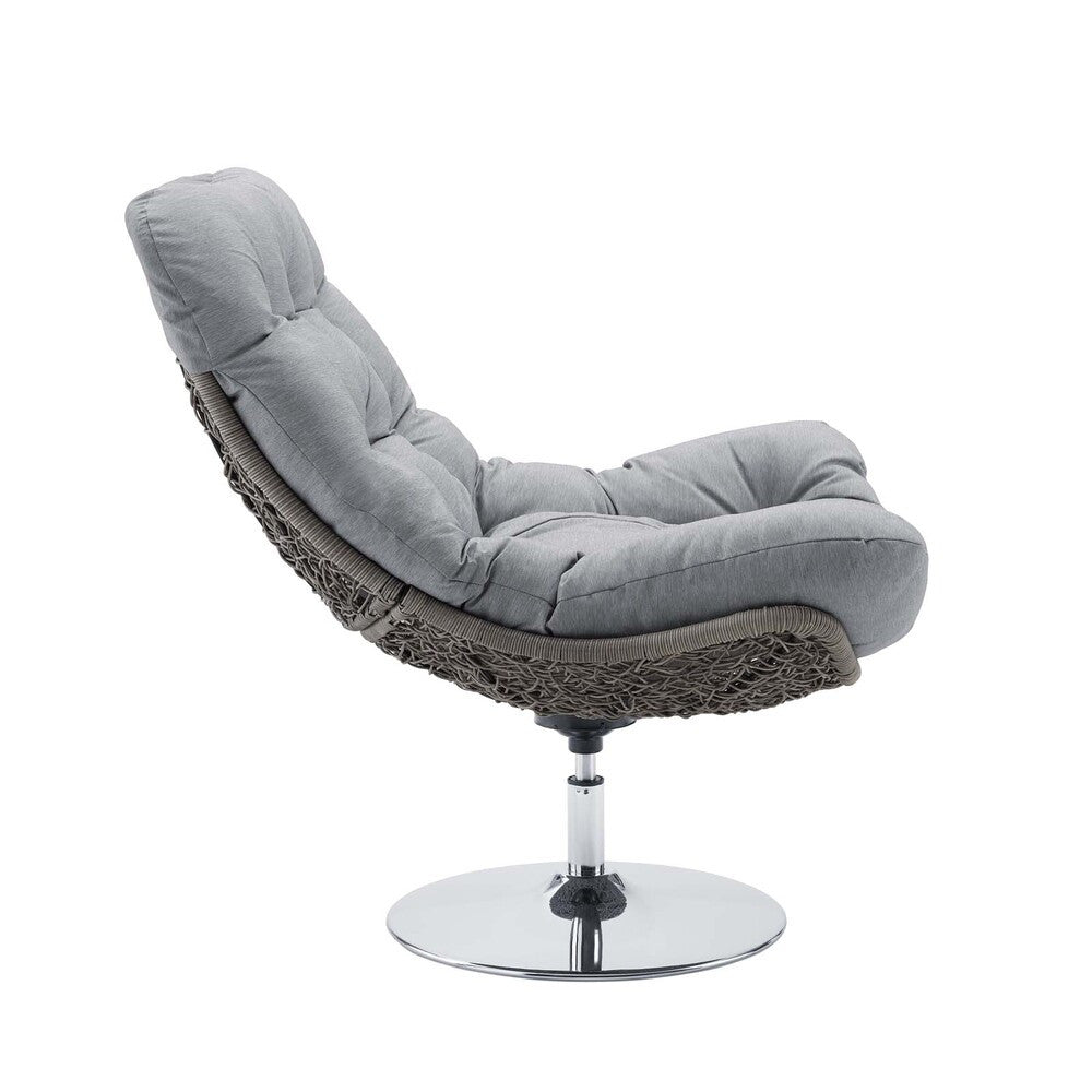 EEI-3616 Brighton Wicker Rattan Outdoor Patio Swivel Lounge Chair by Modway