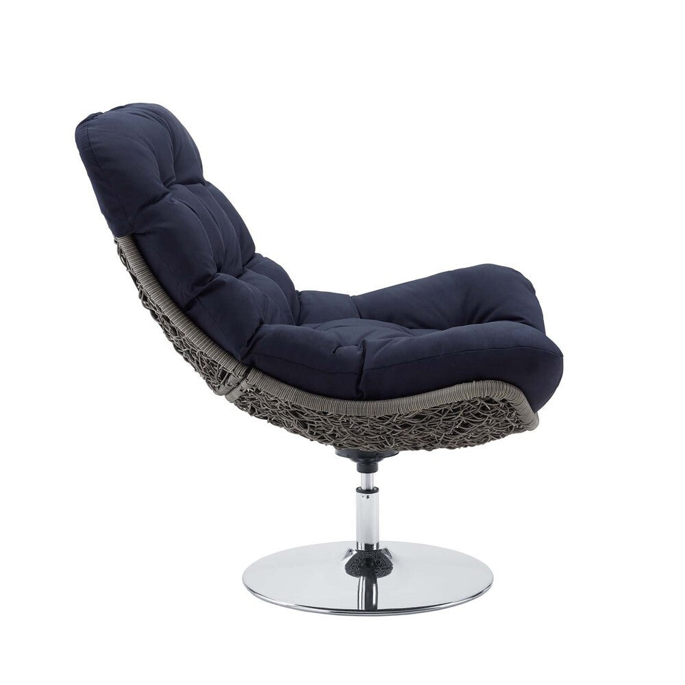 EEI-3616 Brighton Wicker Rattan Outdoor Patio Swivel Lounge Chair by Modway